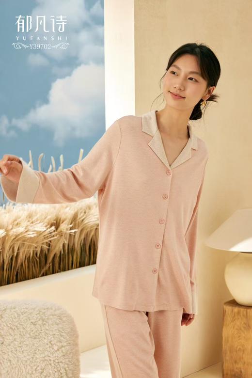 郁凡诗女款家居睡衣上下套Y39702 商品图1