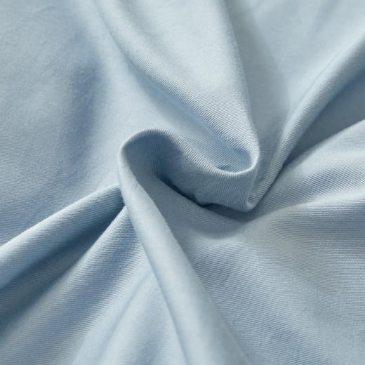 洁丽雅贴布刺绣全棉四件套纯色简约100棉被套绣花床单床笠三件套 商品图3