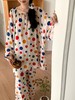 【E选好物】睡衣多巴胺春夏秋季复古风大码多色家居休闲服装可外穿女装-E24082801（下单后5-7天发货） 商品缩略图7