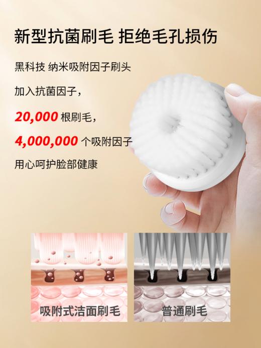 京度小奶瓶洁面仪女洗脸神器电动洗脸仪家用毛孔深层清洁器超声波 商品图1