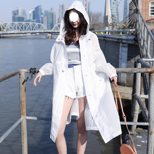 裁缝学苑AQ345长款大码防晒服纸样防晒衣连帽女装新款外套打版裁剪样板 商品图5