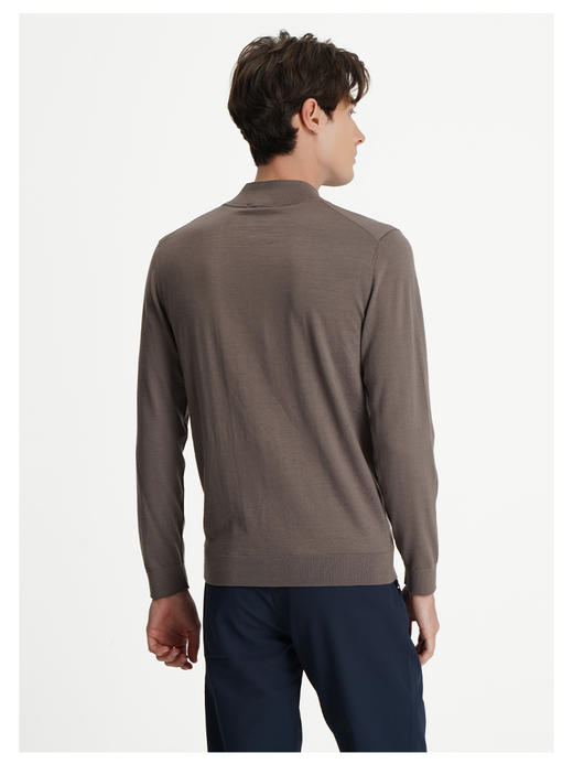 callisto咖啡色绵羊毛长袖毛衣 商品图4