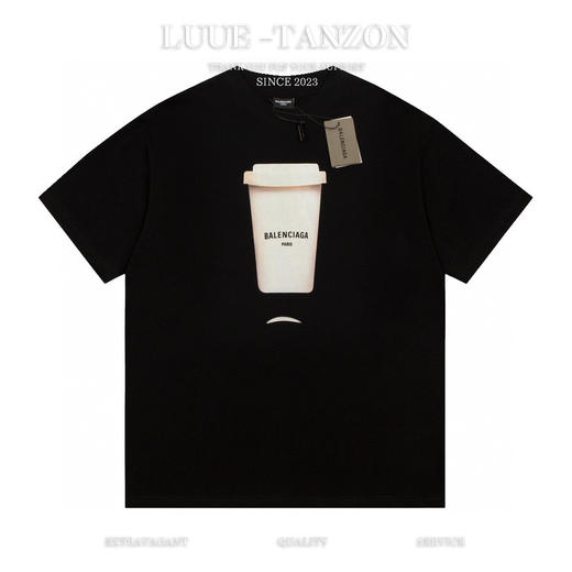 B家 2023SS 塑料杯图案短袖男女同款（Y*BG） 商品图0