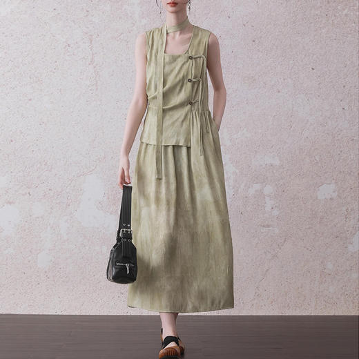 裁缝学苑AQ347假两件新中式设计感背心连衣裙纸样女装裙子服装打板 商品图5