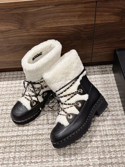 Chan*l  小香 秋冬羊毛短靴新品 （HD） 商品图1