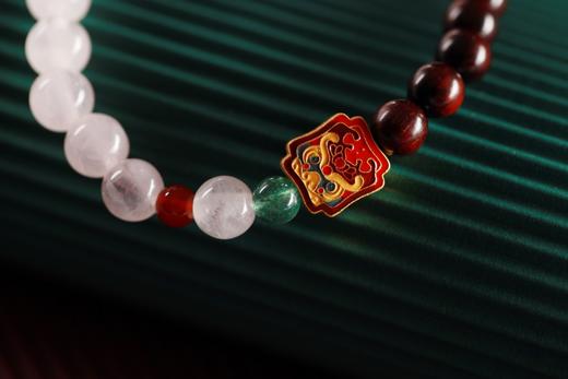 XYZT0526°紫檀水晶手链手串 商品图4