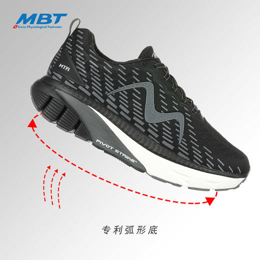 MBT足健康鞋男厚底足弓支撑健康跑步鞋 缓解足跟压力反光缓震1500 商品图1