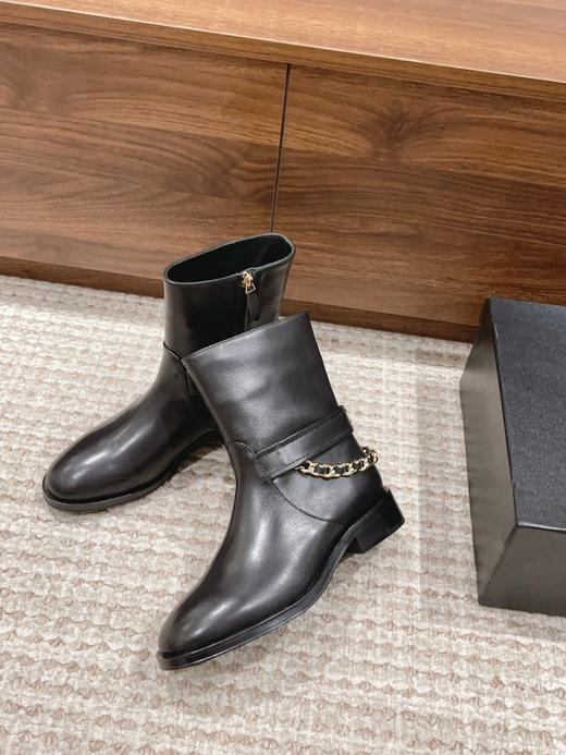 Chan*l 小香 秋冬手工坊系列 链条装饰骑士靴新品 长短可选 大码定制 （HD） 商品图1