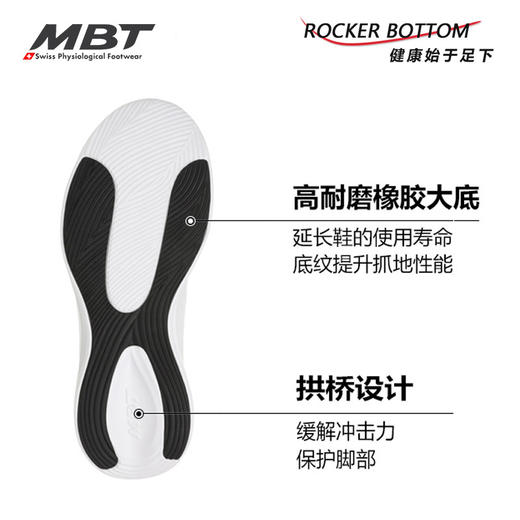 MBT足健康鞋男厚底休闲鞋 足弓支撑 缓解足跟压力 轻便小白鞋YASU 商品图4