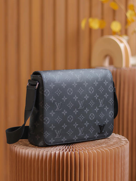 驴家M44000  单肩包 男款 黑花 商品图8