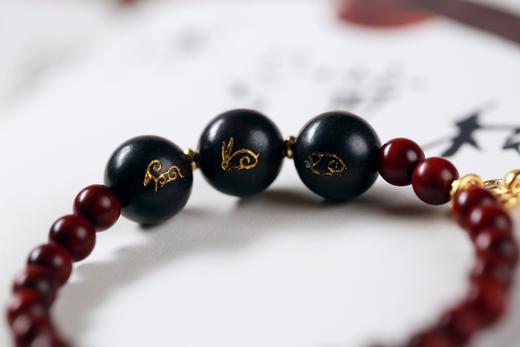 XYZT0455-4°癸卯兔年紫檀手串 商品图3