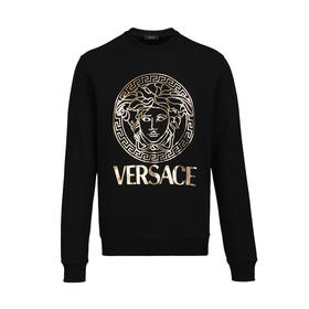 【超惠秒】Versace 范思哲 男士 金色美杜莎logo 套头保暖卫衣外套12062