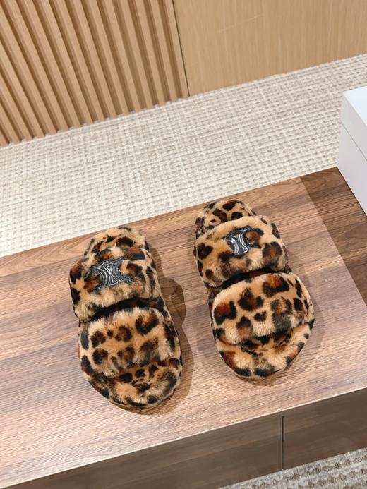 Celin* 凯旋门 经典毛拖 拖鞋 多色可选（HD） 商品图4