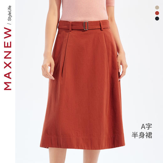 【裙装】宽松A字半身裙1N3225201 商品图0