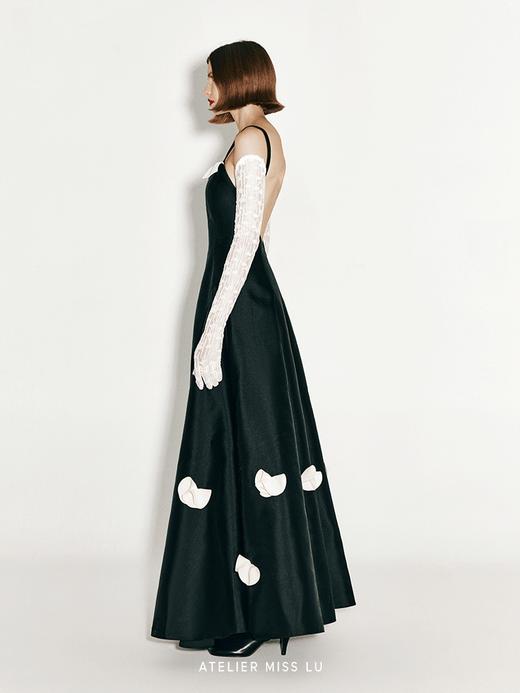 【芙洛拉】兰花造型裁片设计华丽大摆礼服长裙 商品图1