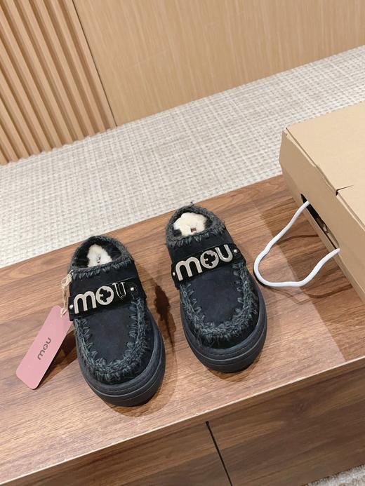 MOU 2023秋冬新品毛拖 麂皮鞋面（HD） 商品图4