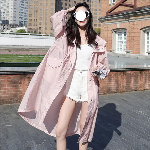 裁缝学苑AQ345长款大码防晒服纸样防晒衣连帽女装新款外套打版裁剪样板 商品图2