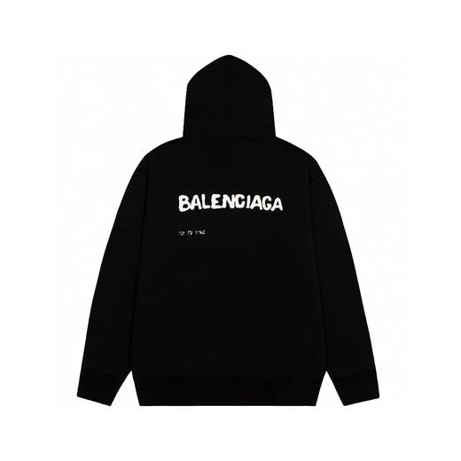 Balenci*/巴黎世* 模糊阴影LOGO 连帽卫衣 双色可选 （Y*BG） 商品图2