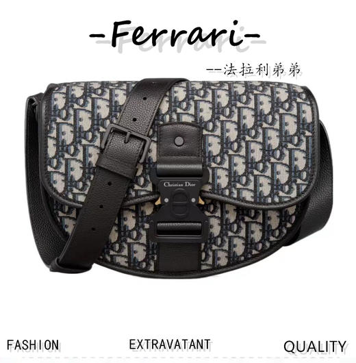 D家Gallop信使包，采用Oblique 印花提花面料精心制作！D家 商品图0