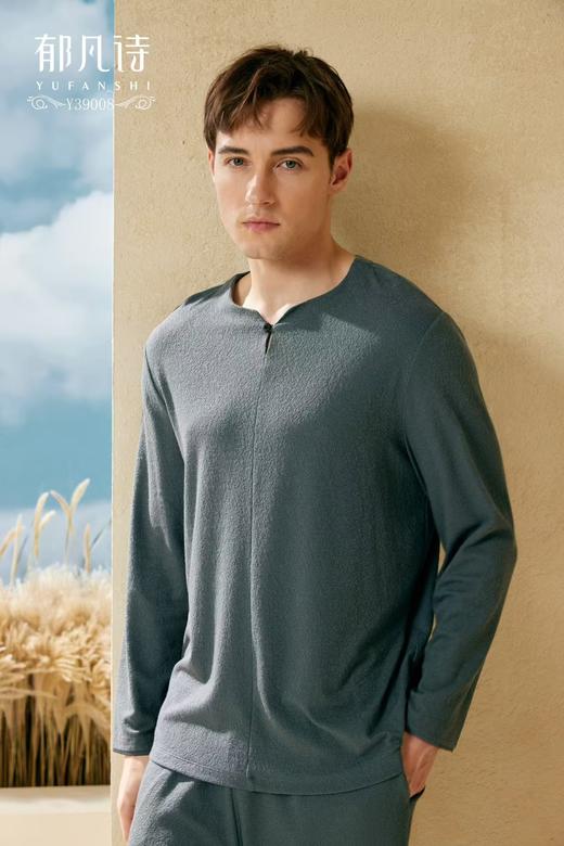 郁凡诗男款家居睡衣上下套Y39008 商品图2