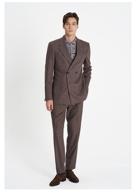 callisto咖啡色绵羊毛西服 商品图4