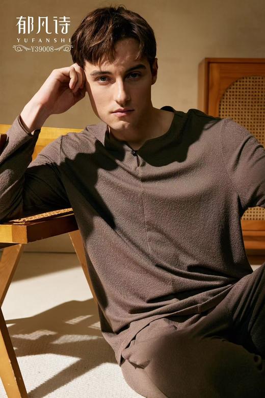 郁凡诗男款家居睡衣上下套Y39008 商品图1