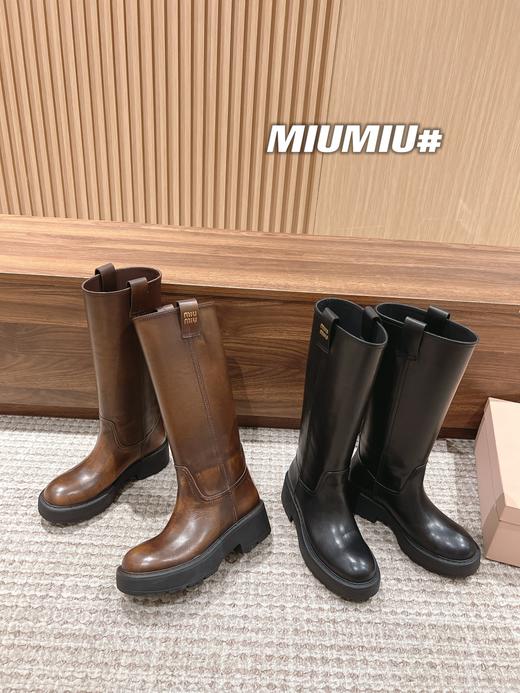 *# 缪家 厚底圆头靴长靴（HD） 商品图0