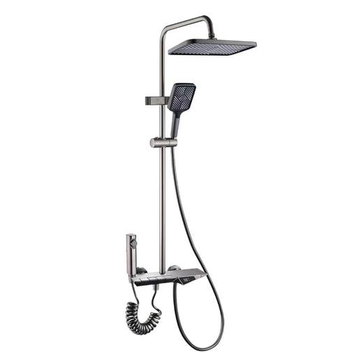 大淋浴套装/KD1-11Q/数显平板式钢琴键/枪灰 商品图0