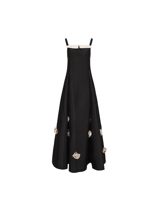 【芙洛拉】兰花造型裁片设计华丽大摆礼服长裙 商品图4