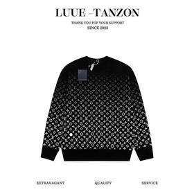 驴家  老花渐变满印圆领卫衣， 印花采用全身对位渐变满印-BG（Y*BG）