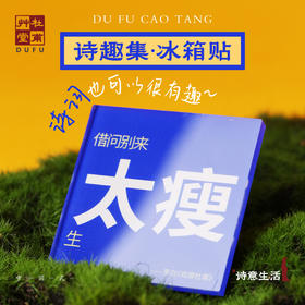 杜甫草堂【趣味诗词亚克力冰箱贴】诗词文创客厅装饰磁贴个性创意多巴胺彩色贴