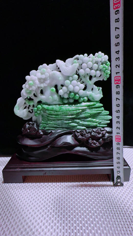 620309翡翠摆件【鸟语花香 富贵满堂】 商品图1