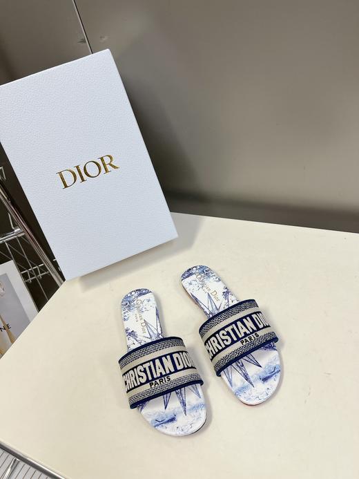 【全新到货】迪家 经典款棉质3D立体刺绣印花凉拖鞋(LH) 商品图4