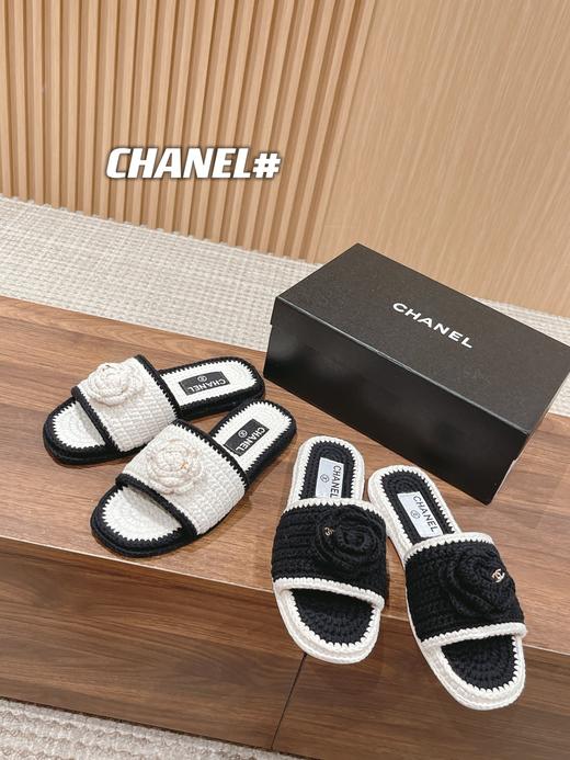 香奶奶 新款钩花毛线山茶花蜜儿拖 鞋 商品图0