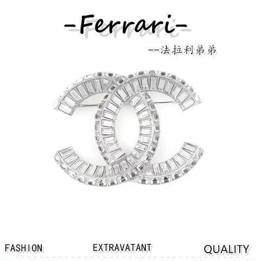 香奶奶  方糖双c胸针 商品图0