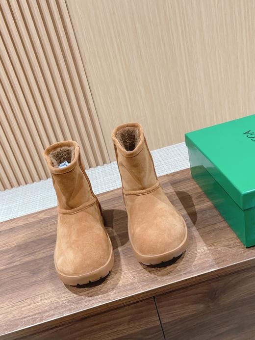 情侣款 * * 葆蝶家 BV秋冬新款圆头简易雪地靴毛毛短靴（HD） 商品图2