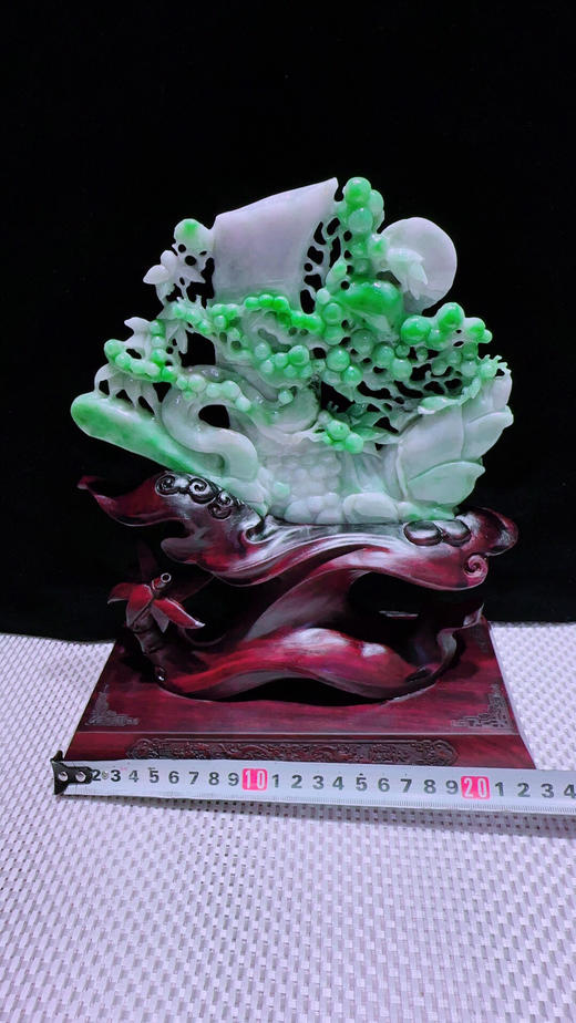 620291翡翠摆件【富贵满堂 节节高升】 商品图2