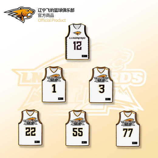 辽宁飞豹男篮官方商品丨辽篮球员球衣款徽章盲盒杨鸣郭艾伦赵继伟 商品图0