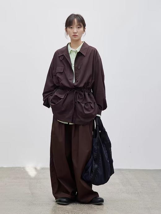 步履不停/4C43113C/秋新款休闲纯棉直筒显瘦廓形长裤 商品图2