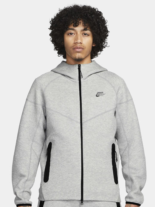 小勾 2024秋季 男子 健身训练运动休闲针织连帽外套夹克跑步运动卫裤长裤 套装 Z-11937 商品图10