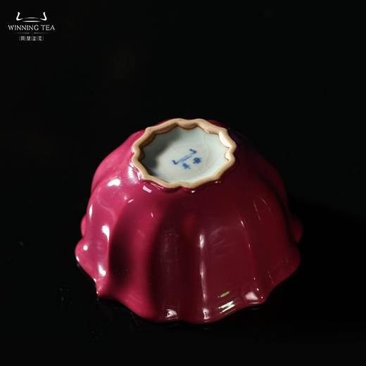 问鼎汝瓷鼎峰系列辛丑胭脂红宝相杯（缺货） 商品图3