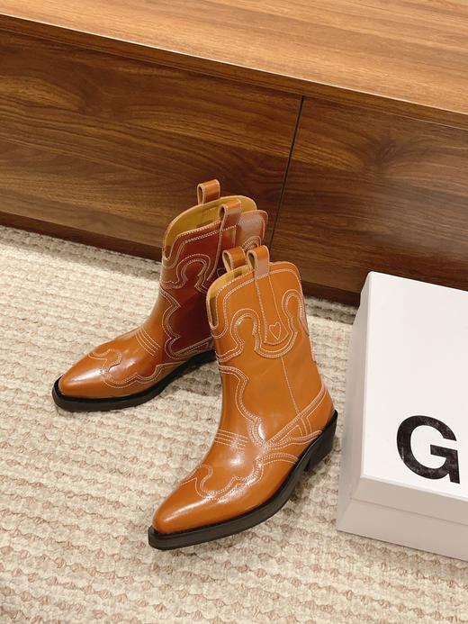 GANNI 23/西部牛仔靴 短靴 商品图4