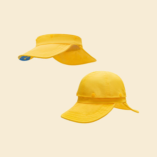 【双帽檐可拆卸儿童遮阳帽】迷你巴拉男女童空顶防晒帽子夏季 商品图4