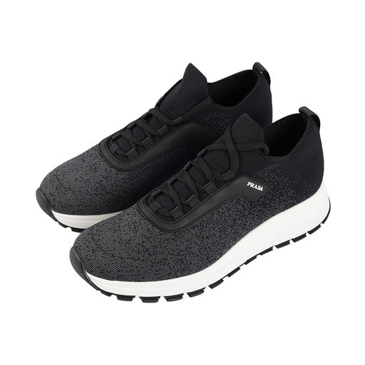 【超惠秒】Prada 普拉达 男士织物真皮舒适百搭运动休闲鞋 12080 商品图8