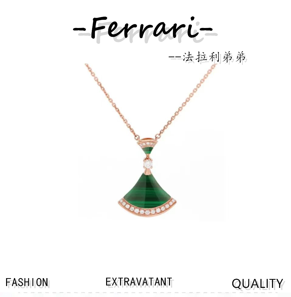 扇子项链，925银镀18K金材质，厚金电镀！质感和保色都是一流的！