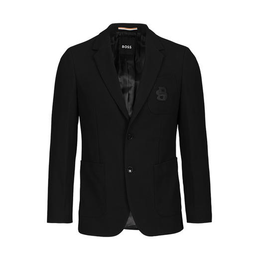BOSS 弹力羊毛垂顺刺绣logo单西外套 12065 商品图0