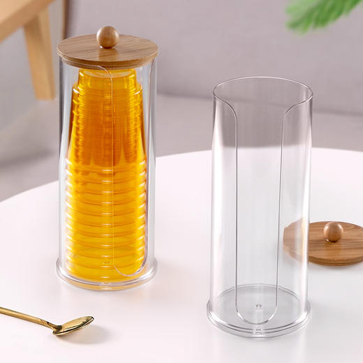 喇叭花一次性塑料杯架饮水机奶茶咖啡店吧台杯子水杯取杯器收纳架家用 商品图0