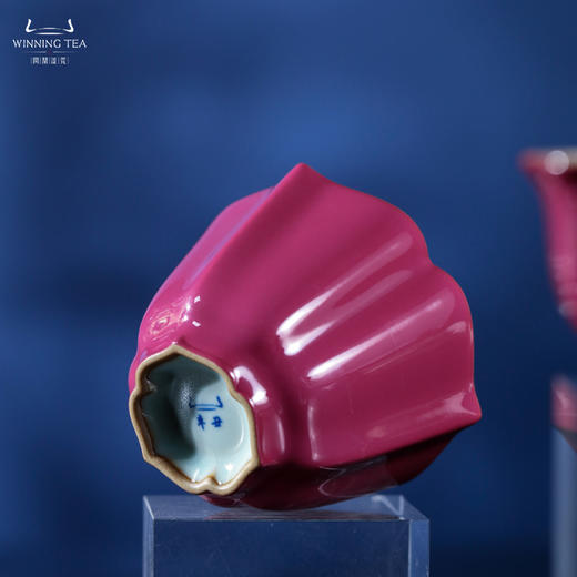 问鼎汝瓷鼎峰系列辛丑胭脂红葵堇杯 商品图2