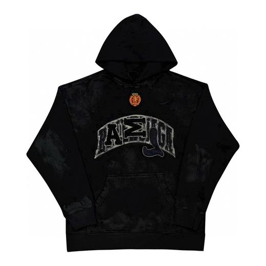 BALENCIA* 巴黎 曼联限定做旧破坏男女情侣明星同款纯棉宽松连帽卫衣帽衫（Y*BG） 商品图0