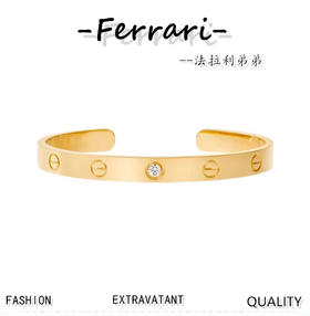 卡*亚 黄金单钻款宽版 三色合集